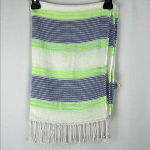 Maurice’s‎ Blue and Neon Green Scarf
